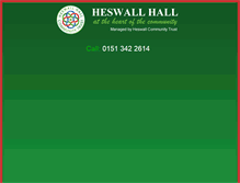 Tablet Screenshot of heswallhall.co.uk